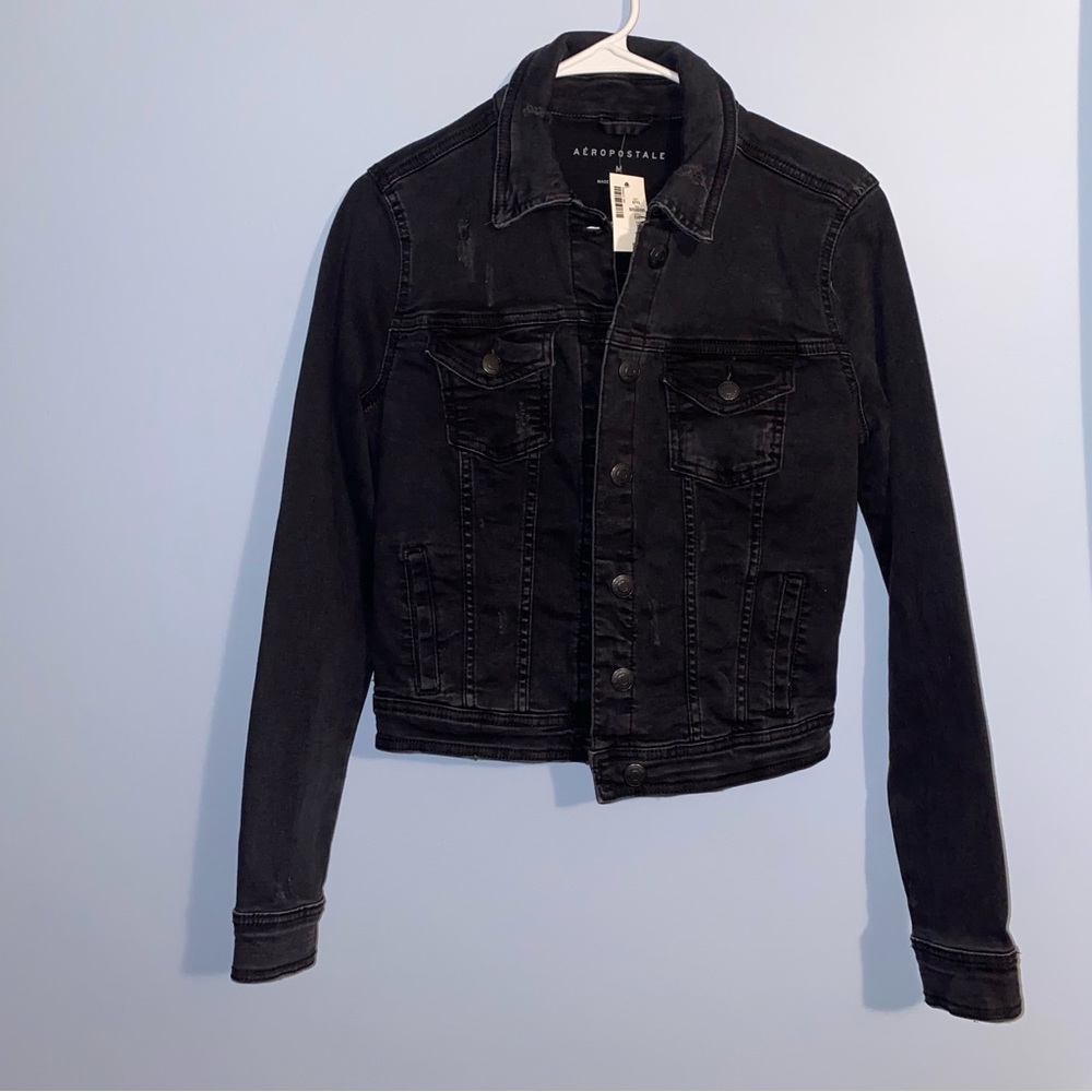Black jean jacket